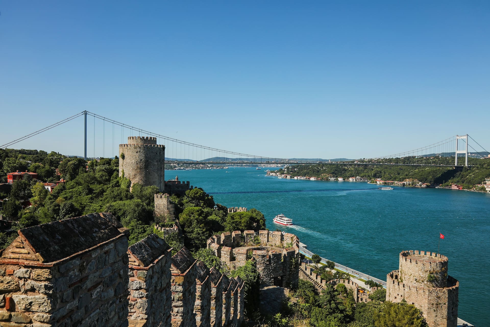 Rumeli Fortress and the Bosphorus in Istanbul