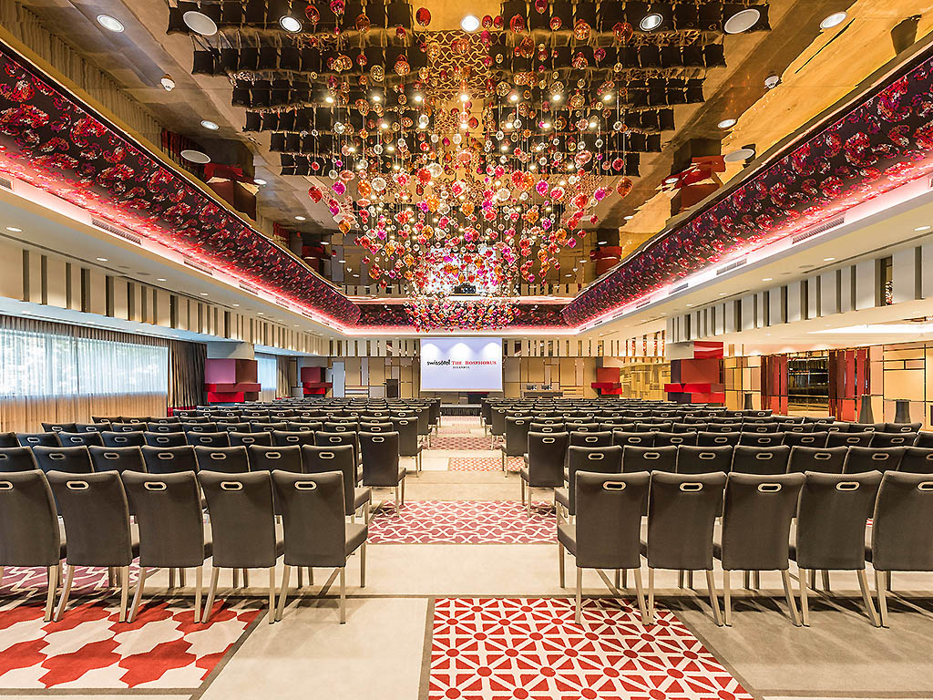 Corporate event setup in a hotel ballroom in Istanbul
